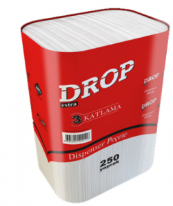 Drop Dispanser Peçete 250 Yaprak 18 Paket 3 Katlı