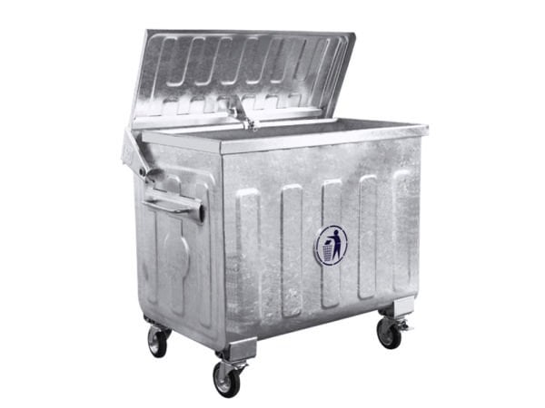 770 Litre Metal Galvaniz Çöp Konteyneri