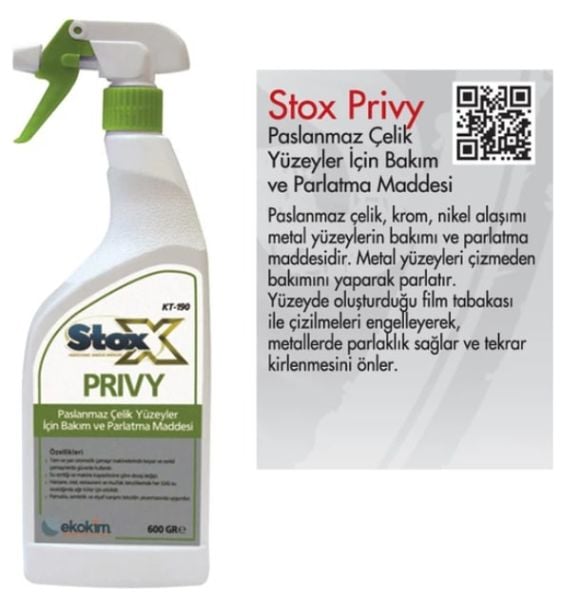 Stox Prıvy KT-190 Paslanmaz Celık Parlatıcı 600 gr