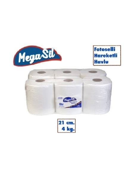Megasil Fotoselli Kağıt Havlu 21 cm 4 kg