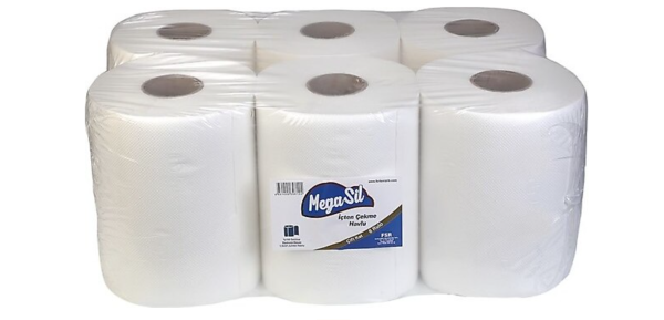 Megasil İçten Çekme 21 cm 6'lı Kağıt Havlu
